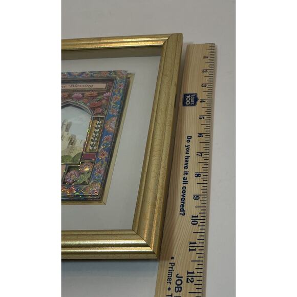 Enya Keshet Home Blessing Davids Tower Hand Layered Decoupage Israeli Artist - Picture 12 of 14